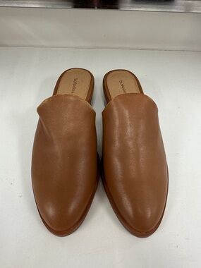 Soludos Women’s Brown Leather Slip-On Mules